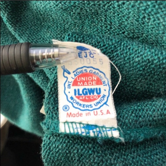 Vintage Embellished Blue Sweater Size L - Picture 7 of 8